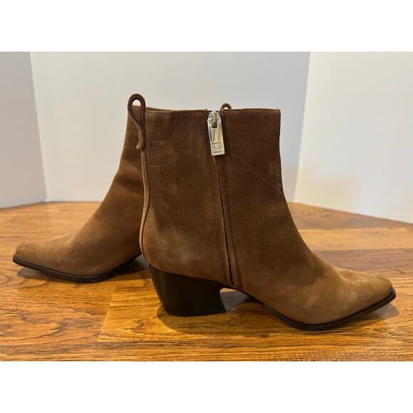 Franco Sarto Women's Vianca Suede Chelsea Boots Brown Size 8.5 NWOB - Picture 6 of 8